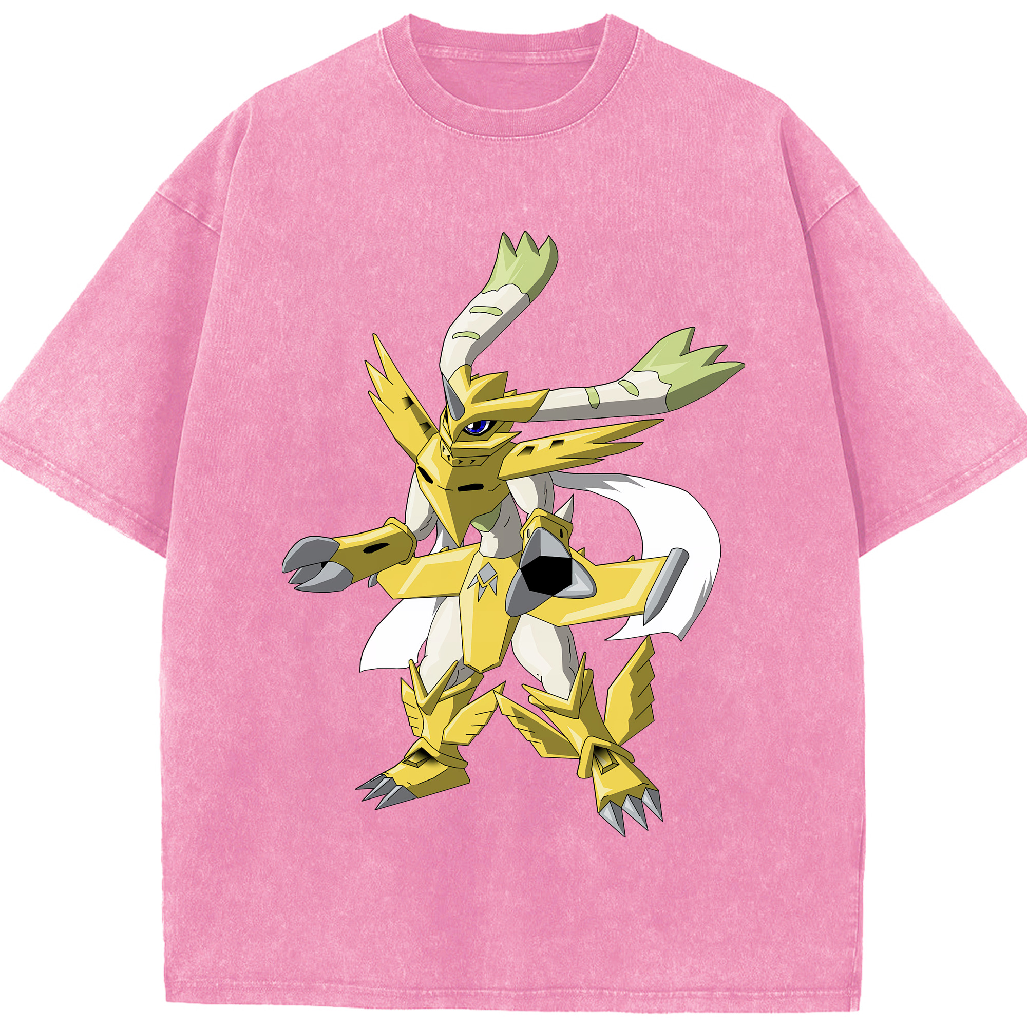 （画像用） Digimon デジタルモンスター/デジモン 綿100% ヴィンテージ風 半袖Tシャツ（フロントプリント）